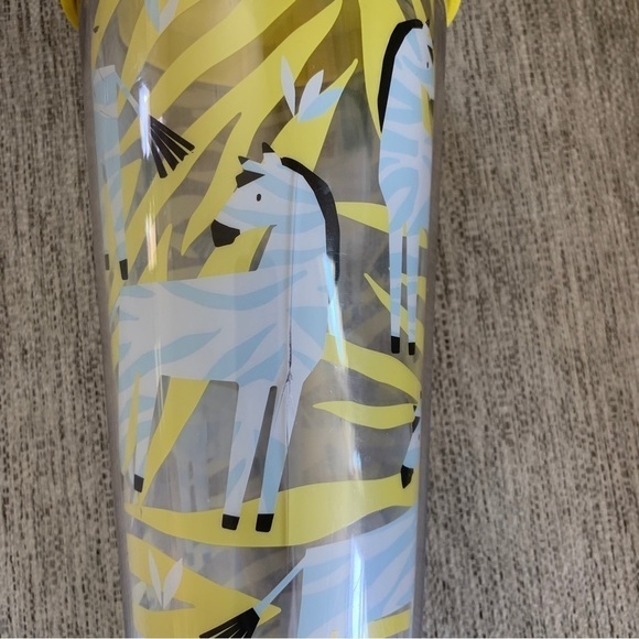 Starbucks 24oz Zebra Tumbler With Yellow Lid - Picture 3 of 6